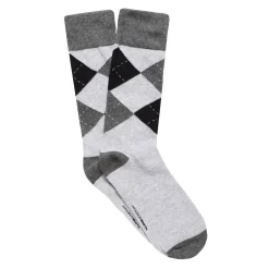 Argyle Men'S Dress Sock Grey Marle