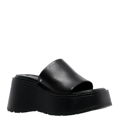 Candy Black Leather Sandal