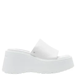 Candy White Leather Sandal