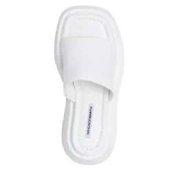 Candy White Leather Sandal