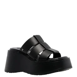 Capricorn Black Leather Sandal