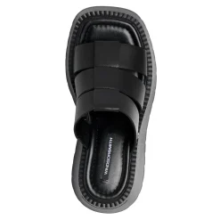 Capricorn Black Leather Sandal