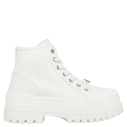 Deserve White Canvas Boot