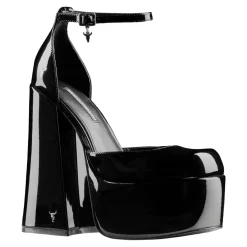 Diamonds Black Patent Leather