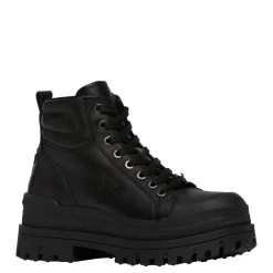 Disaster Black Leather Boot