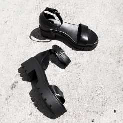 Elsie Black Leather