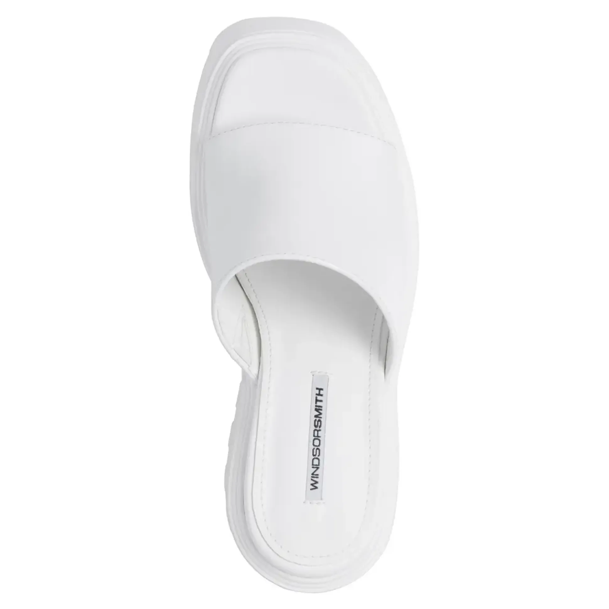 Fantasize White Leather Heel