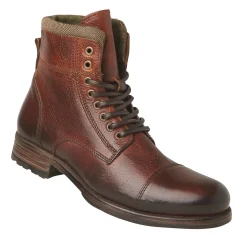 Feverr Cognac Leather Boots
