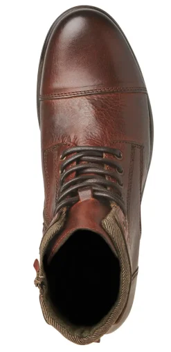 Feverr Cognac Leather Boots