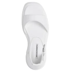 Flaws White Leather Sandal