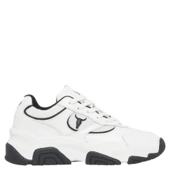 Ghosted White Leather / Black
