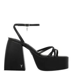 Heaven Black Leather Heel