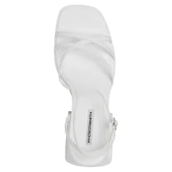 Heaven White Leather Heel