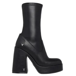 Hidden Black Stretch Sock Boot