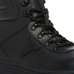 Laken Black Leather