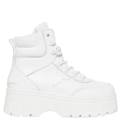 Laken White Leather