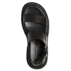 Loyalty Black Leather Sandal