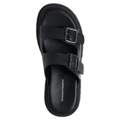 Lullaby Black Leather Sandal