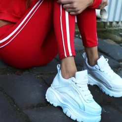 Lupe White Leather