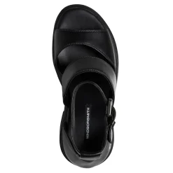 Match Black Leather Sandal