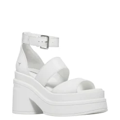Match White Leather Sandal