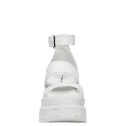 Match White Leather Sandal