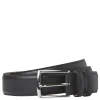 Men'S Dress Belt Black Leather