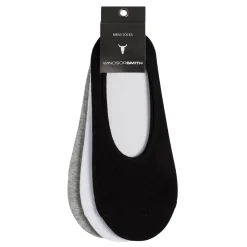 Men'S Invisible Sock 3Pk Multi Colour