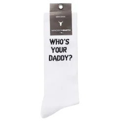 Novelty Sock Who'S Your Daddy
