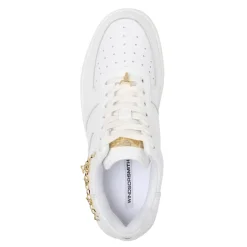 Roses White Leather Gold Sneaker