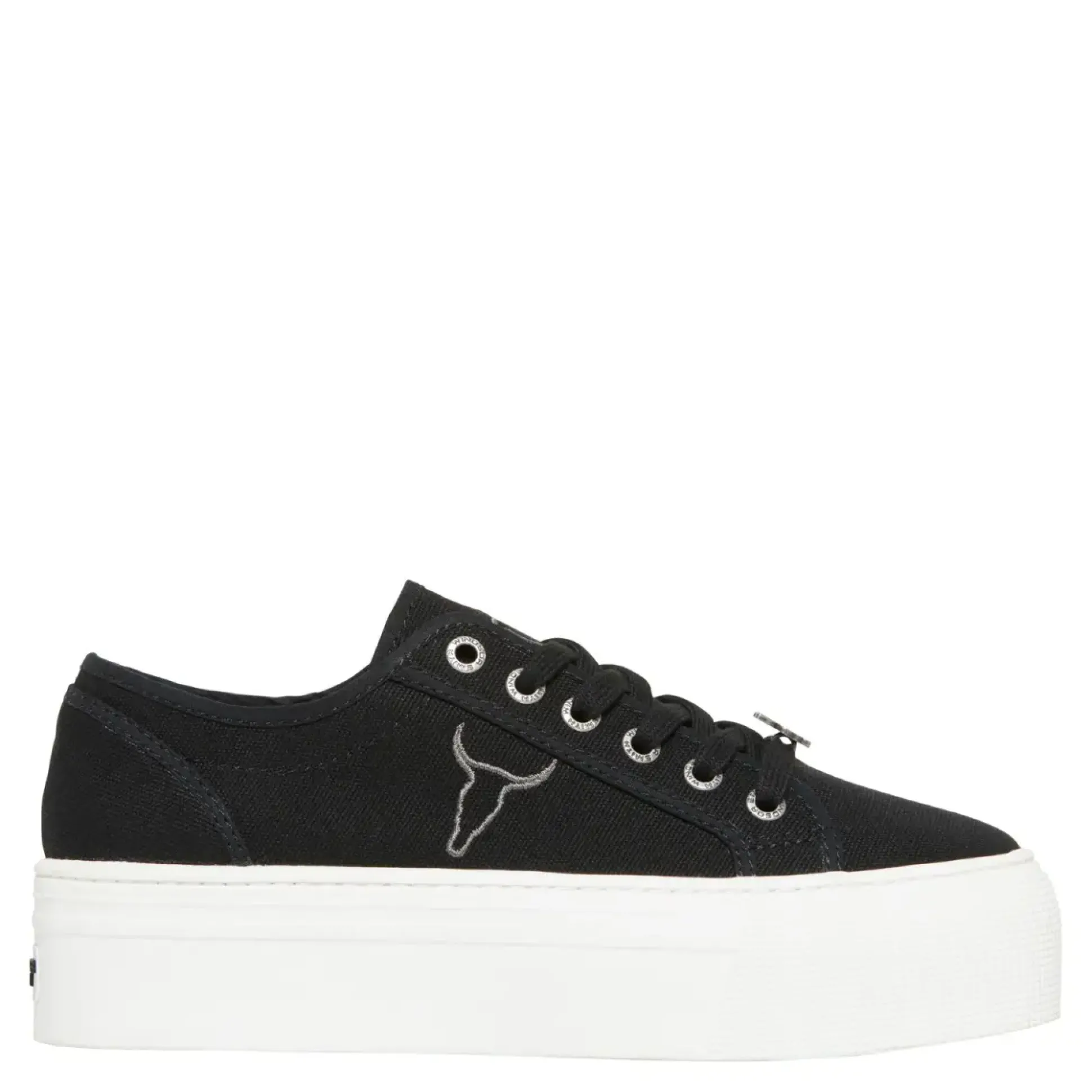 Ruby Black Canvas / White Sneaker