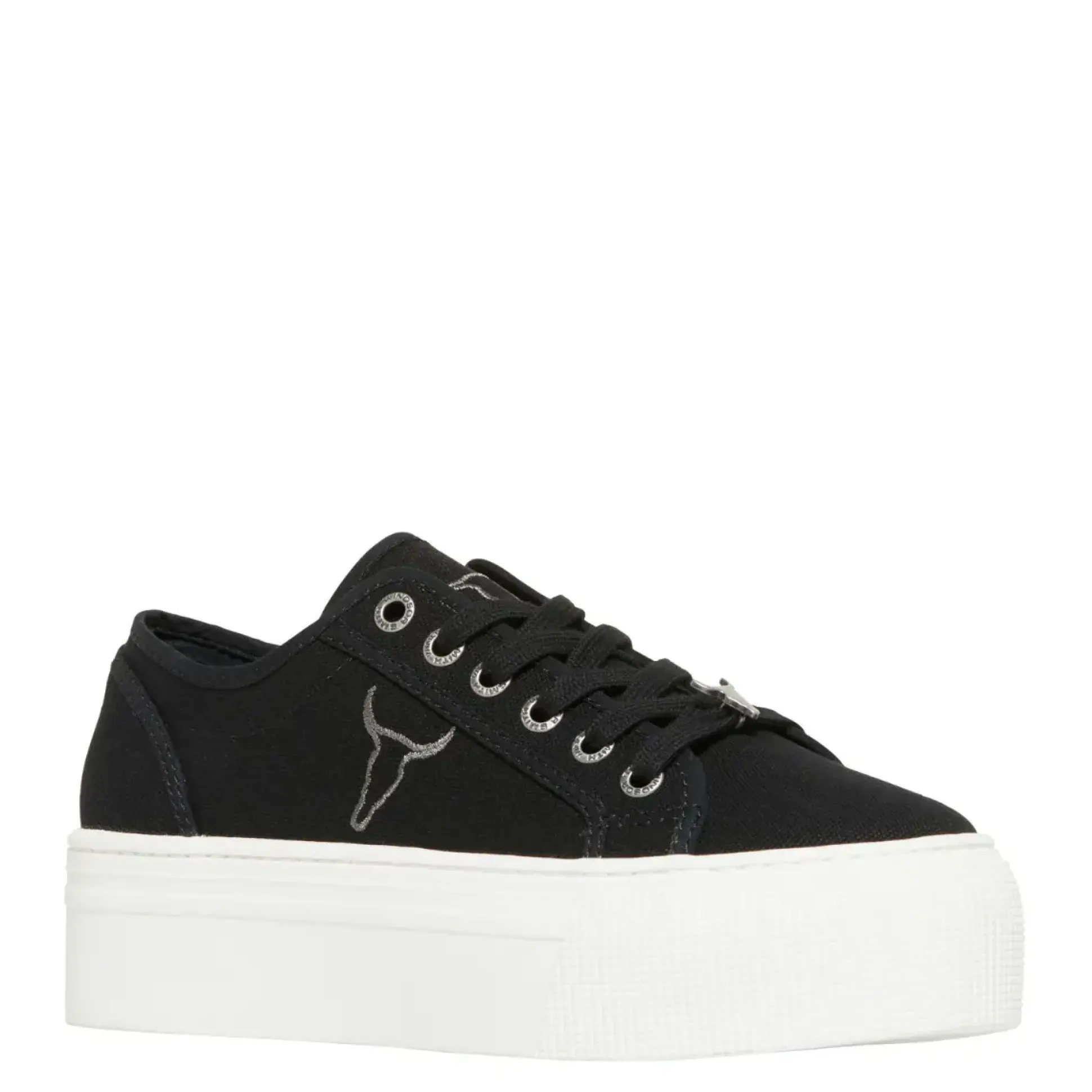 Ruby Black Canvas / White Sneaker