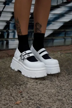 Scary White Leather