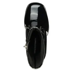 Shocked Black Patent Stretch Pu