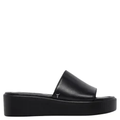 Shook Black Leather Sandal