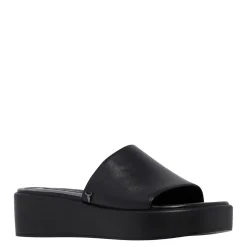 Shook Black Leather Sandal