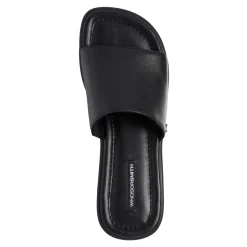 Shook Black Leather Sandal