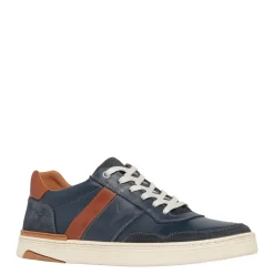 Tate Blue Tan Leather