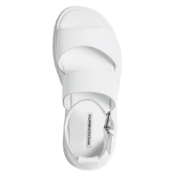 Thrilled White Leather Sandal
