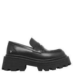 True Black Leather