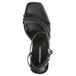 Venus Black Leather Heel