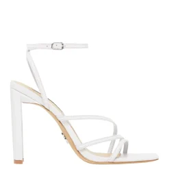 Venus White Leather Heel