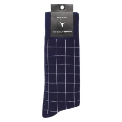 Window Check Men'S Dress Sock