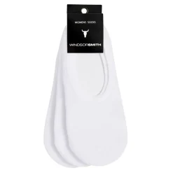 Women'S Invisible 3Pk White Sock