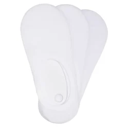 Women'S Invisible 3Pk White Sock