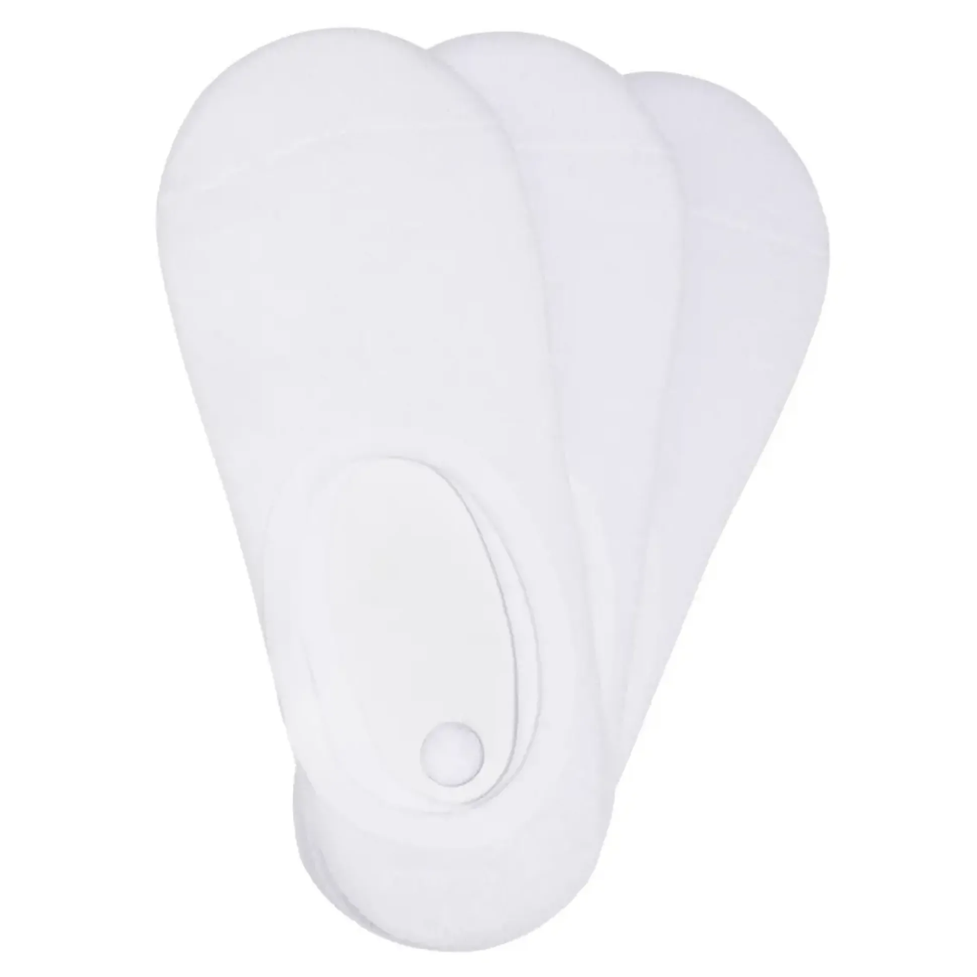 Women'S Invisible 3Pk White Sock